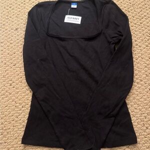 Old Navy Women's Long Sleeve Black Tee